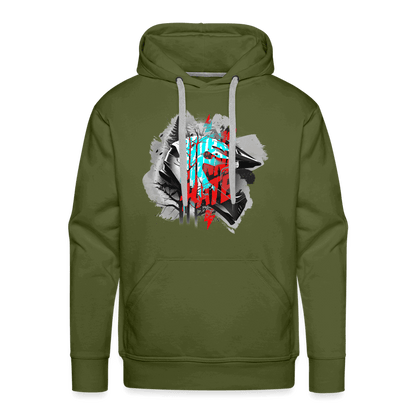 SPOD Männer Premium Hoodie Olivgrün / S Haters gonna Hate Fullface - DTF - Men’s Premium Hoodie E-Bike-Community