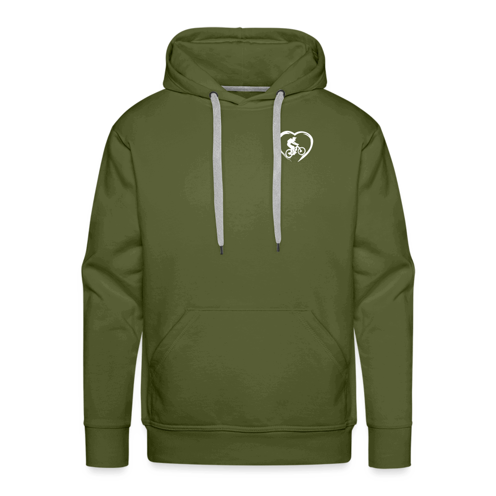 SPOD Männer Premium Hoodie Olivgrün / S Love 2 Ride / ❤️ Men’s Premium Hoodie E-Bike-Community