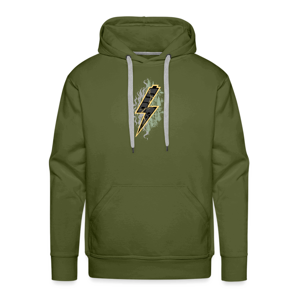 SPOD Männer Premium Hoodie Olivgrün / S Shred or Alive - Front / Back Men’s Premium Hoodie E-Bike-Community