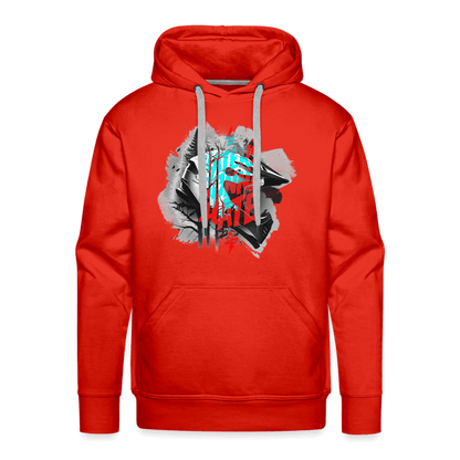 SPOD Männer Premium Hoodie Rot / S Haters gonna Hate Fullface - DTF - Men’s Premium Hoodie E-Bike-Community