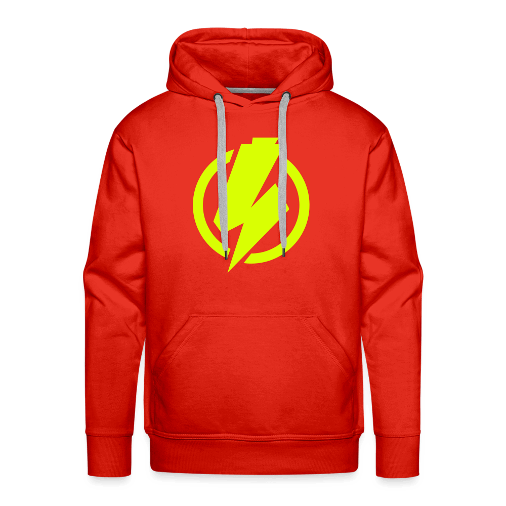 SPOD Männer Premium Hoodie Rot / S Lightning - Männer Premium Hoodie E-Bike-Community