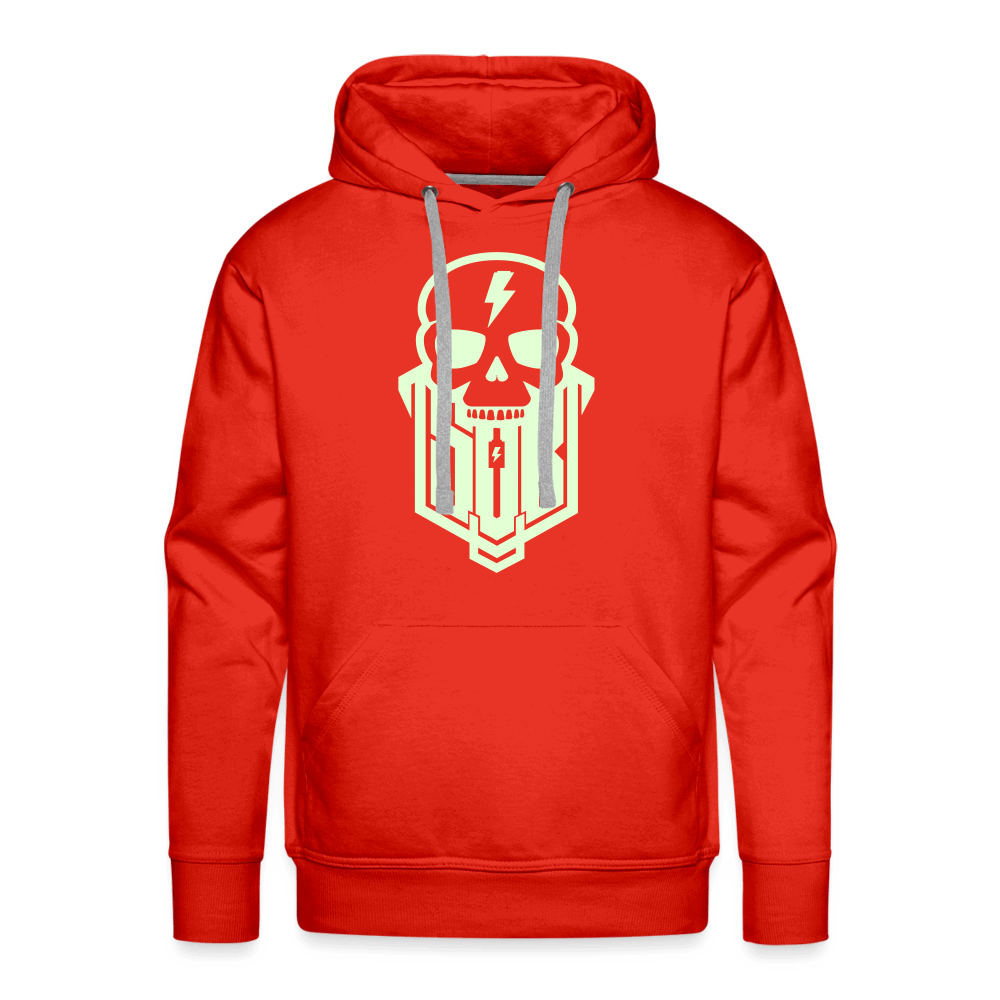 SPOD Männer Premium Hoodie Rot / S Skullgang Glow in the Dark Premium Hoodie E-Bike-Community