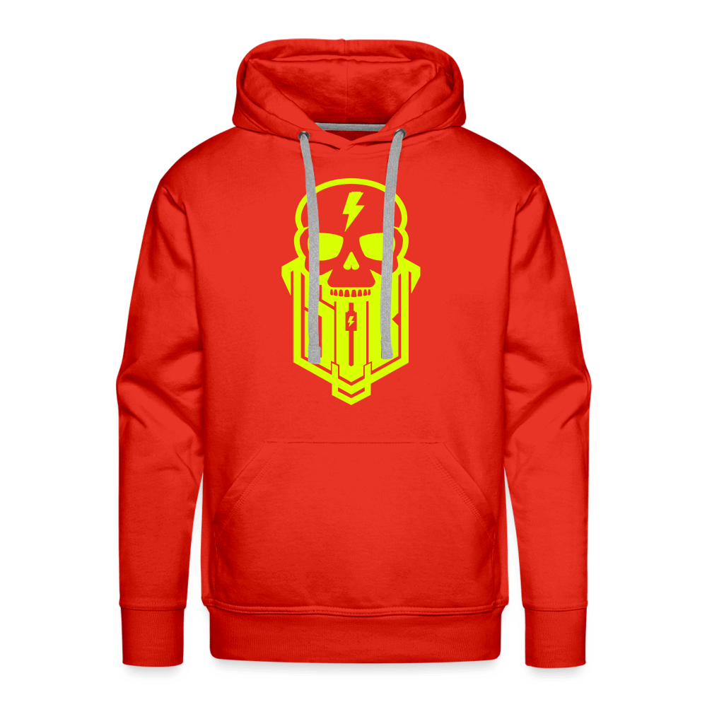 SPOD Männer Premium Hoodie Rot / S Skullgang Neongelb Premium Hoodie E-Bike-Community