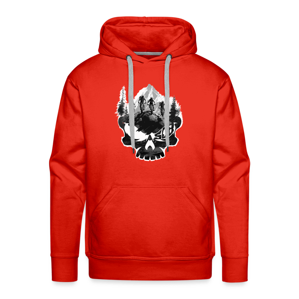 SPOD Männer Premium Hoodie Rot / S Skullgang Rider - Premium Hoodie E-Bike-Community