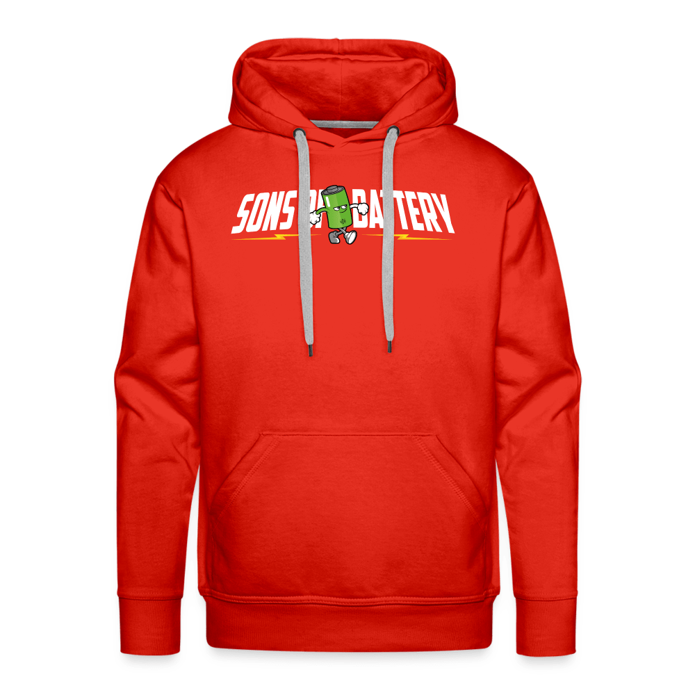 SPOD Männer Premium Hoodie Rot / S Sons of Battery B-Boy - Männer Premium Hoodie E-Bike-Community