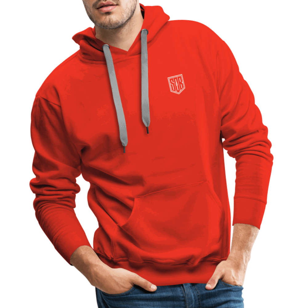 SPOD Männer Premium Hoodie Rot / S Sons of Battery - SoB Outline - Men’s Premium Hoodie E-Bike-Community