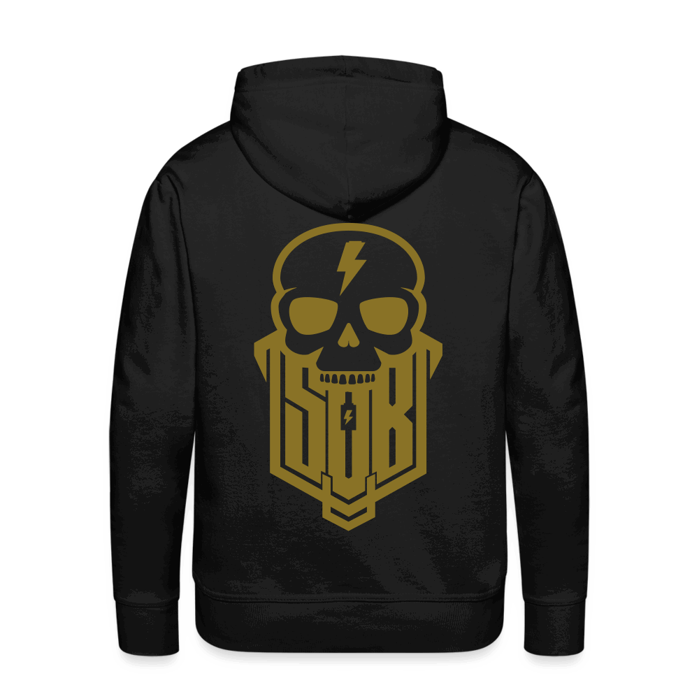 SPOD Männer Premium Hoodie S SKULLGANG GOLD Backprint Premium Hoodie E-Bike-Community