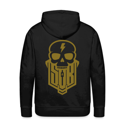 SPOD Männer Premium Hoodie S SKULLGANG GOLD Backprint Premium Hoodie E-Bike-Community