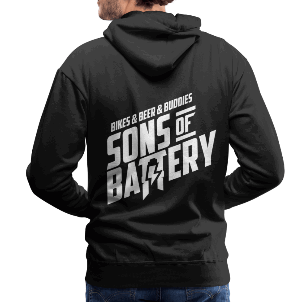 SPOD Männer Premium Hoodie Schwarz / S 3B - Backprint - Men’s Premium Hoodie E-Bike-Community