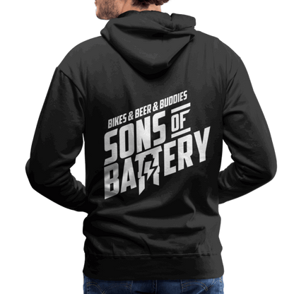 SPOD Männer Premium Hoodie Schwarz / S 3B - Backprint - Men’s Premium Hoodie E-Bike-Community