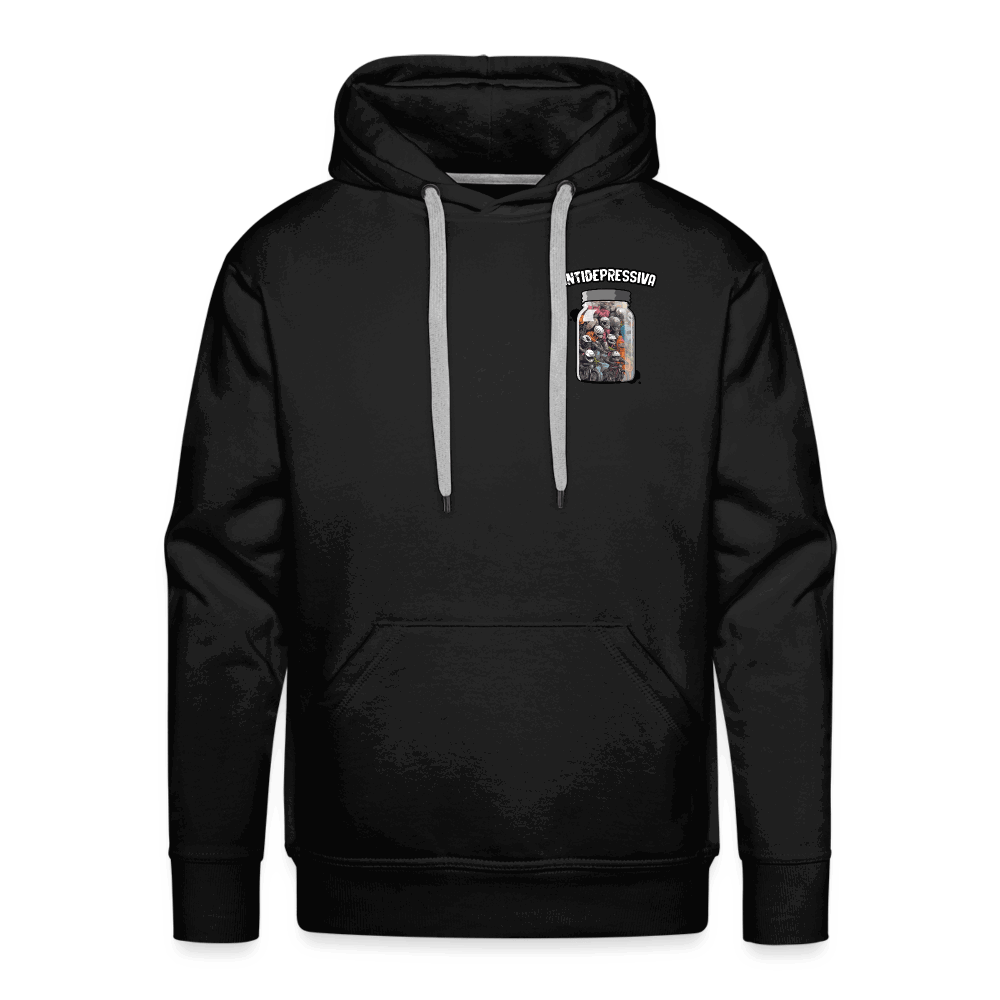 SPOD Männer Premium Hoodie Schwarz / S Antidepressiva - Men’s Premium Hoodie E-Bike-Community