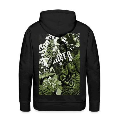 SPOD Männer Premium Hoodie Schwarz / S Collage beidseitig bedruckt - Men’s Premium Hoodie E-Bike-Community