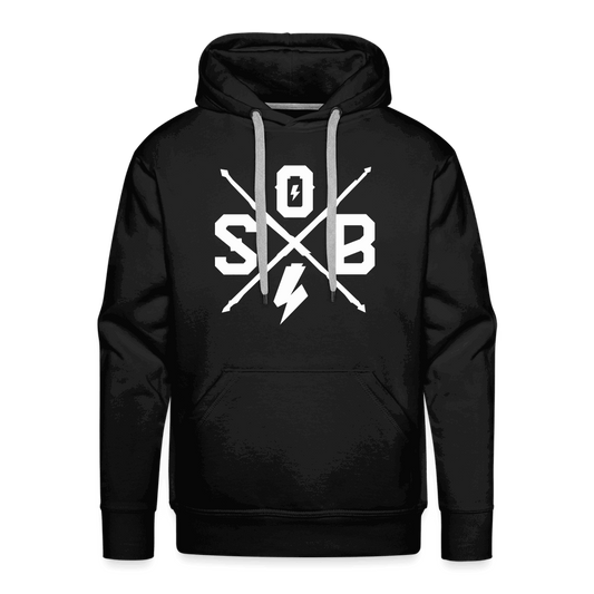 SPOD Männer Premium Hoodie Schwarz / S Cross Premium Hoodie E-Bike-Community