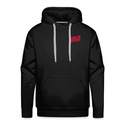 SPOD Männer Premium Hoodie Schwarz / S Front/Back - Vintage - Redline - Premium Hoodie E-Bike-Community