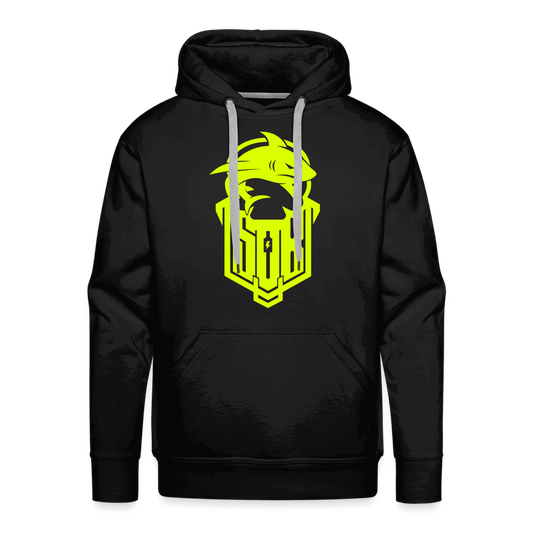 SPOD Männer Premium Hoodie Schwarz / S Hai Bike - SoB - Neongelb - Premium Hoodie E-Bike-Community