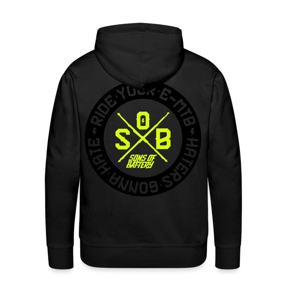 SPOD Männer Premium Hoodie Schwarz / S Haters 2 FarbigMänner Premium Hoodie E-Bike-Community