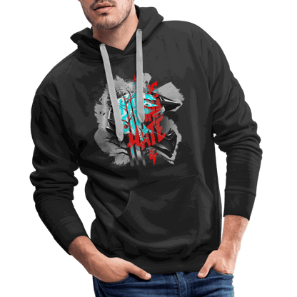 SPOD Männer Premium Hoodie Schwarz / S Haters gonna Hate Fullface - DTF - Men’s Premium Hoodie E-Bike-Community