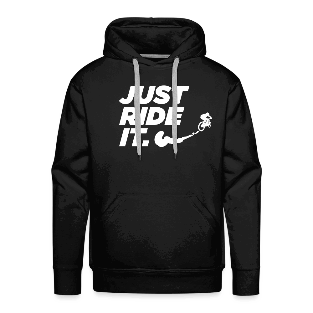 SPOD Männer Premium Hoodie Schwarz / S Just Ride it - Men’s Premium Hoodie E-Bike-Community