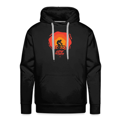 SPOD Männer Premium Hoodie Schwarz / S LOSE THE PATH - CREATE YOUR OWN ADVENTURE! Premium Hoodie E-Bike-Community