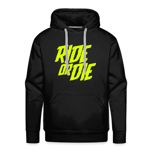 SPOD Männer Premium Hoodie Schwarz / S Ride or Die - Men’s Premium Hoodie E-Bike-Community