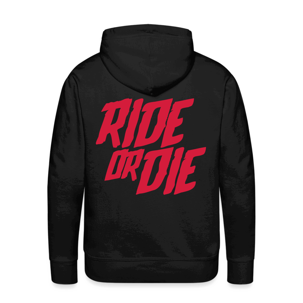 SPOD Männer Premium Hoodie Schwarz / S Ride or Die - Redline - Premium Hoodie E-Bike-Community