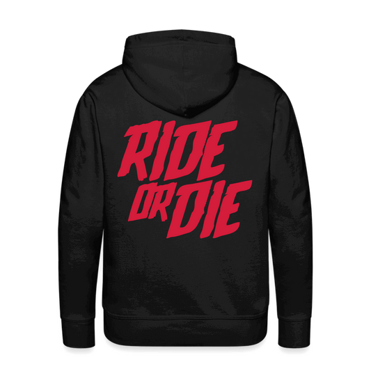 SPOD Männer Premium Hoodie Schwarz / S Ride or Die - Redline - Premium Hoodie E-Bike-Community