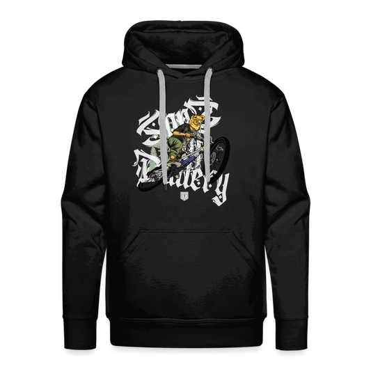 SPOD Männer Premium Hoodie Schwarz / S Shred or Alive - Brush - Premium Hoodie E-Bike-Community