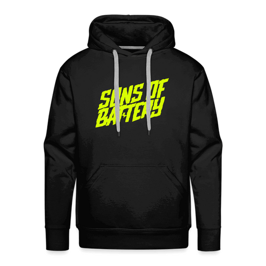 SPOD Männer Premium Hoodie Schwarz / S Signature Neongelb Men’s Premium Hoodie E-Bike-Community