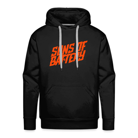 SPOD Männer Premium Hoodie Schwarz / S Signature - Neonorange - Men’s Premium Hoodie E-Bike-Community