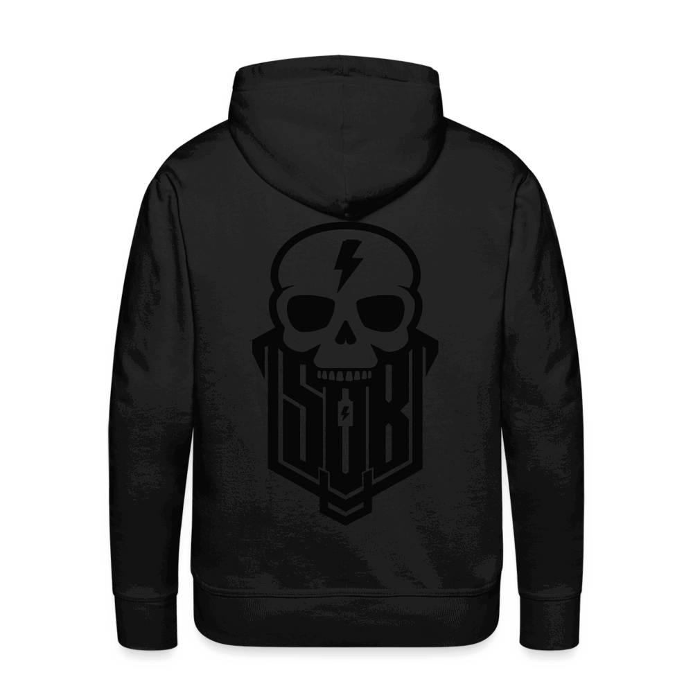 SPOD Männer Premium Hoodie Schwarz / S Skullgang - Blackline - Premium Hoodie E-Bike-Community