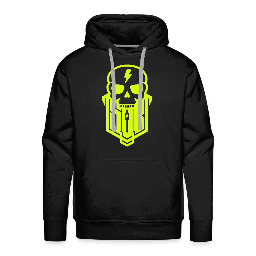 SPOD Männer Premium Hoodie Schwarz / S Skullgang Neongelb Premium Hoodie E-Bike-Community