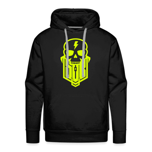 SPOD Männer Premium Hoodie Schwarz / S Skullgang Neongelb Premium Hoodie E-Bike-Community