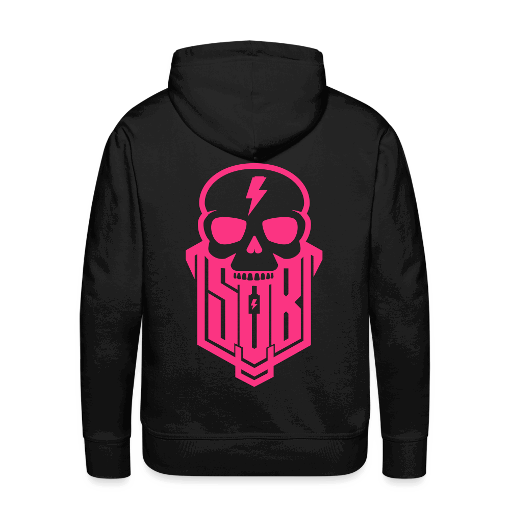 SPOD Männer Premium Hoodie Schwarz / S Skullgang - Neonpink - Premium Hoodie E-Bike-Community