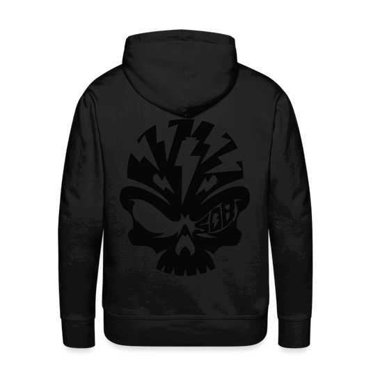 SPOD Männer Premium Hoodie Schwarz / S Skullhead - Blackline - Premium Hoodie E-Bike-Community