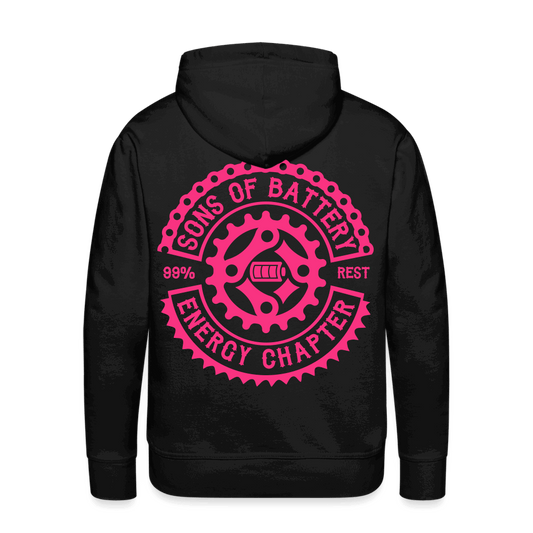 SPOD Männer Premium Hoodie Schwarz / S SoB Original - Neonpink - Premium Hoodie E-Bike-Community