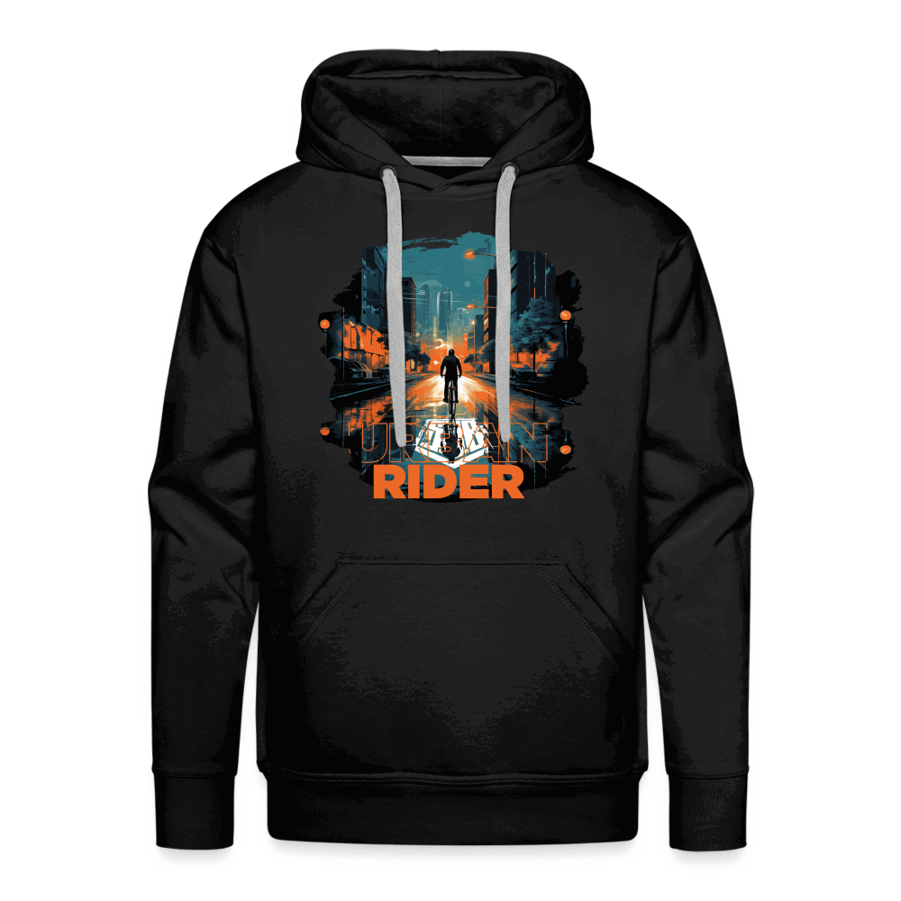 SPOD Männer Premium Hoodie Schwarz / S Urban Rider - Men’s Premium Hoodie E-Bike-Community