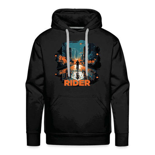 SPOD Männer Premium Hoodie Schwarz / S Urban Rider - Men’s Premium Hoodie E-Bike-Community