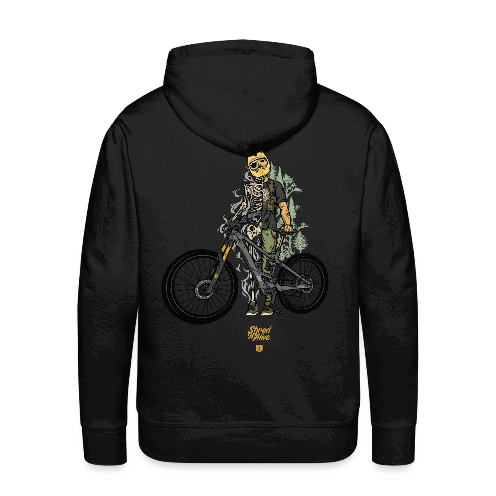 SPOD Männer Premium Hoodie Shred or Alive - Front / Back Men’s Premium Hoodie E-Bike-Community