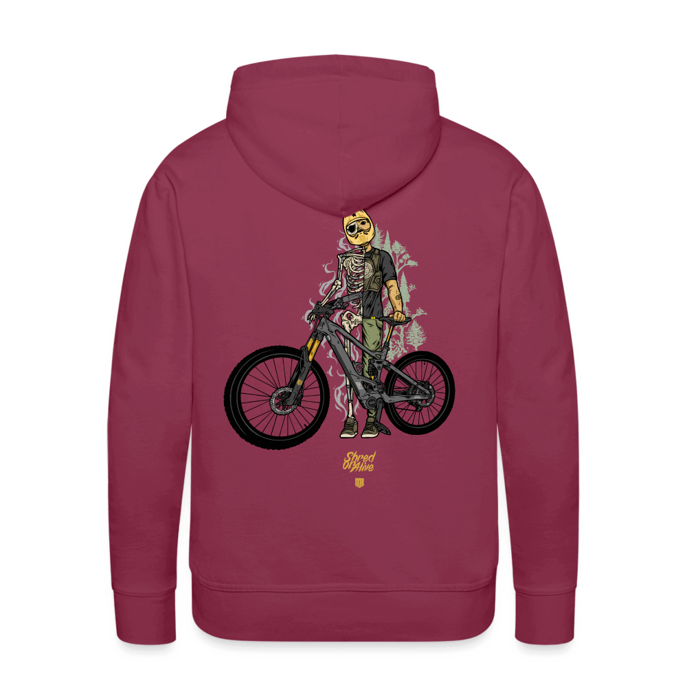 SPOD Männer Premium Hoodie Shred or Alive - Front / Back Men’s Premium Hoodie E-Bike-Community