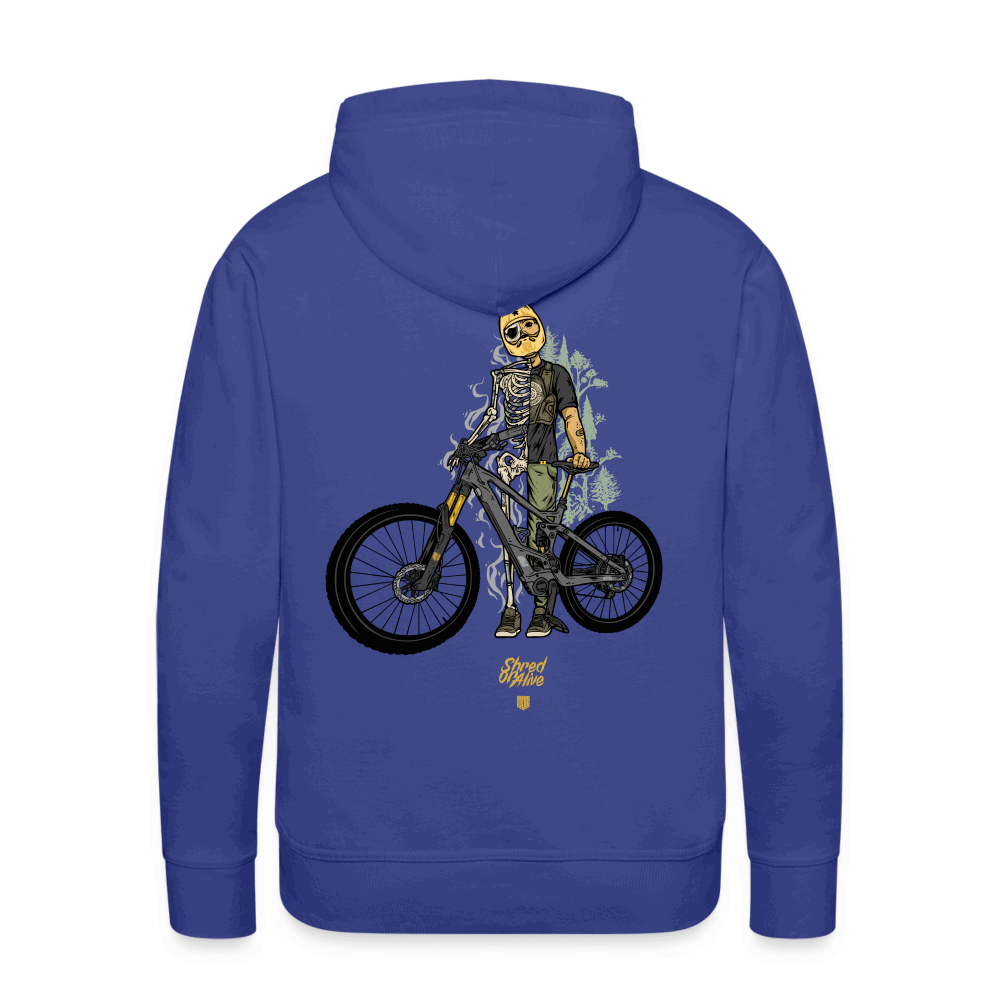 SPOD Männer Premium Hoodie Shred or Alive - Front / Back Men’s Premium Hoodie E-Bike-Community