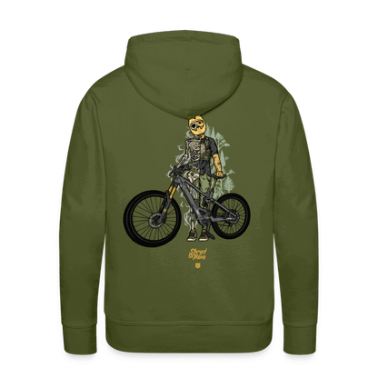 SPOD Männer Premium Hoodie Shred or Alive - Front / Back Men’s Premium Hoodie E-Bike-Community