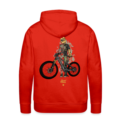 SPOD Männer Premium Hoodie Shred or Alive - Front / Back Men’s Premium Hoodie E-Bike-Community