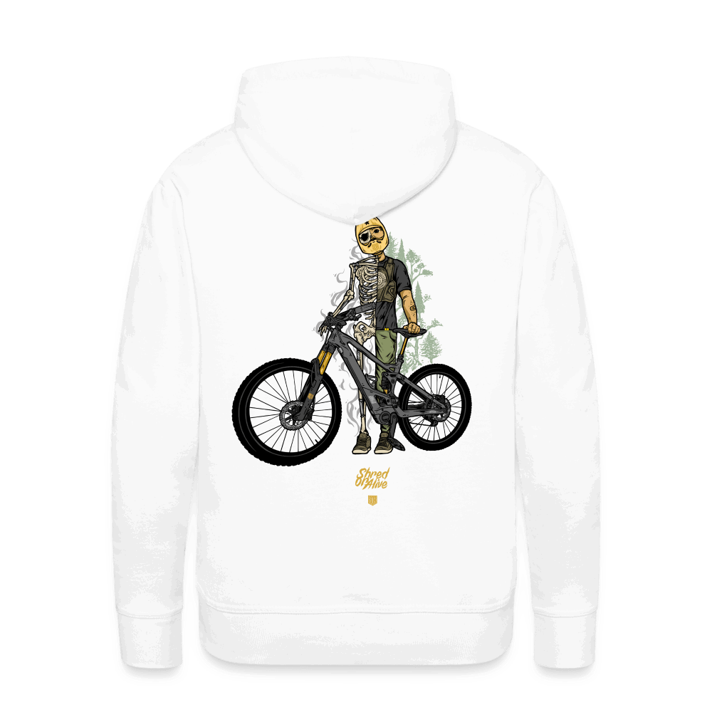 SPOD Männer Premium Hoodie Shred or Alive - Front / Back Men’s Premium Hoodie E-Bike-Community