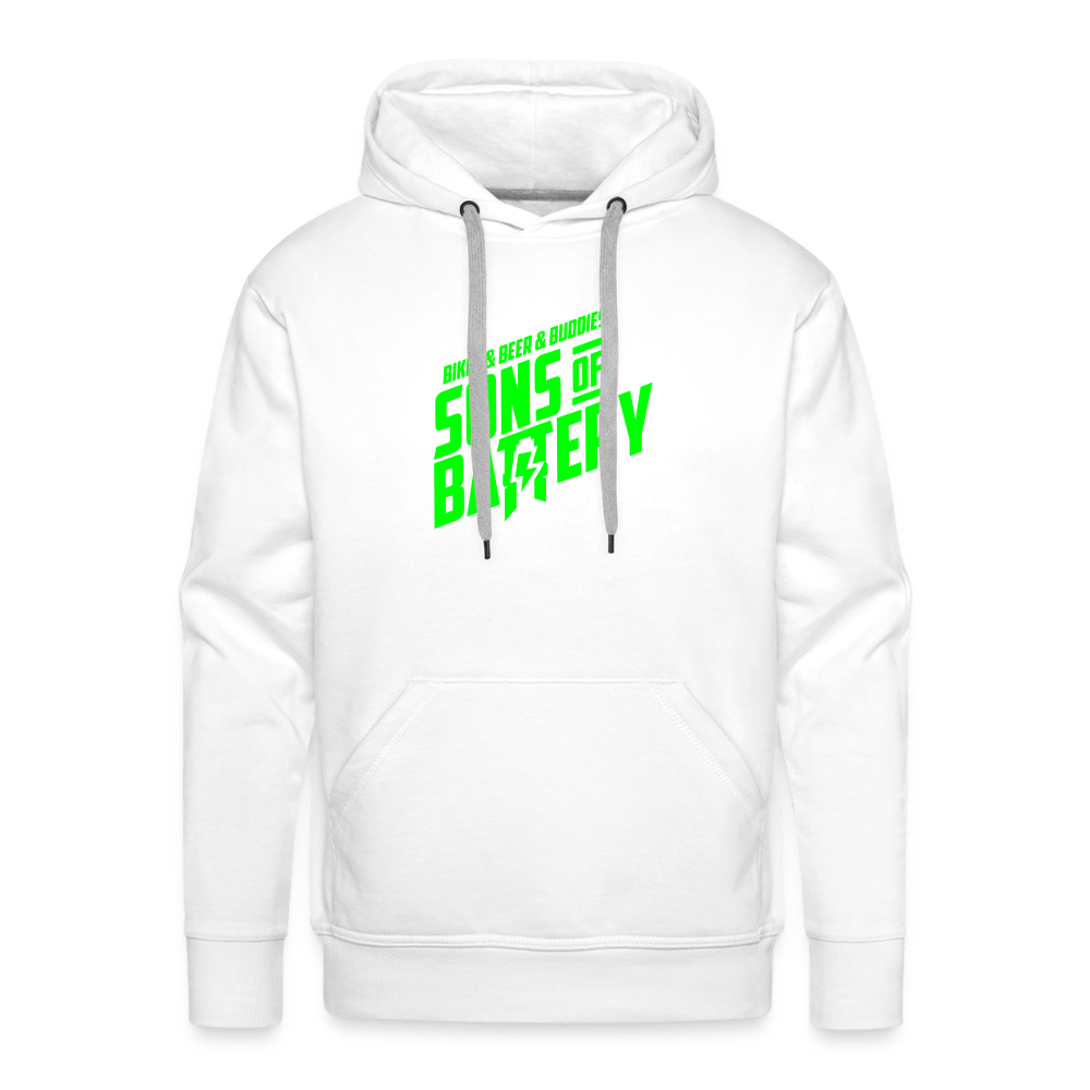 SPOD Männer Premium Hoodie Weiß / S 3B - Sons of Battery - Men’s Premium Hoodie E-Bike-Community