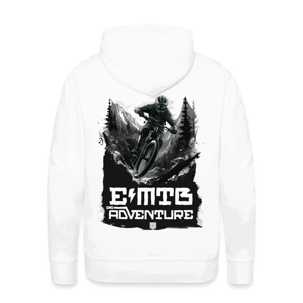 SPOD Männer Premium Hoodie weiß / S EMTB ADVENTURE  Men’s Premium Hoodie E-Bike-Community