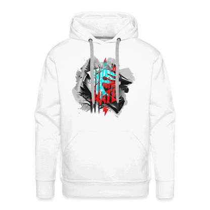 SPOD Männer Premium Hoodie weiß / S Haters gonna Hate Fullface - DTF - Men’s Premium Hoodie E-Bike-Community