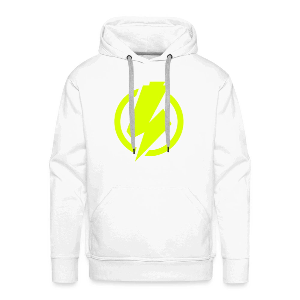 SPOD Männer Premium Hoodie weiß / S Lightning - Männer Premium Hoodie E-Bike-Community