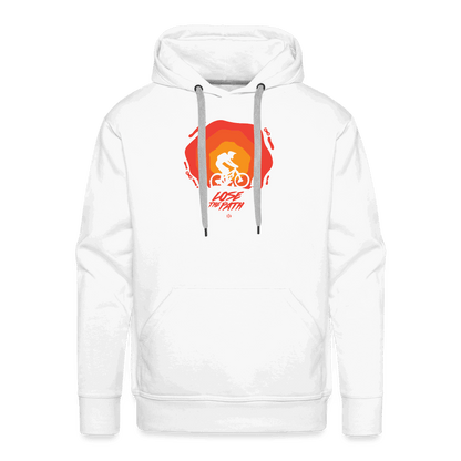 SPOD Männer Premium Hoodie weiß / S LOSE THE PATH - CREATE YOUR OWN ADVENTURE! Premium Hoodie E-Bike-Community