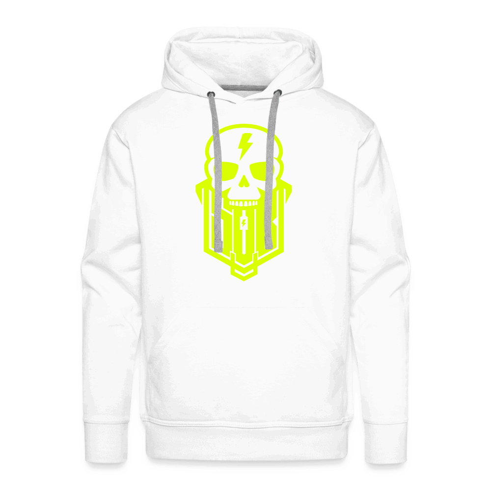 SPOD Männer Premium Hoodie weiß / S Skullgang Neongelb Premium Hoodie E-Bike-Community