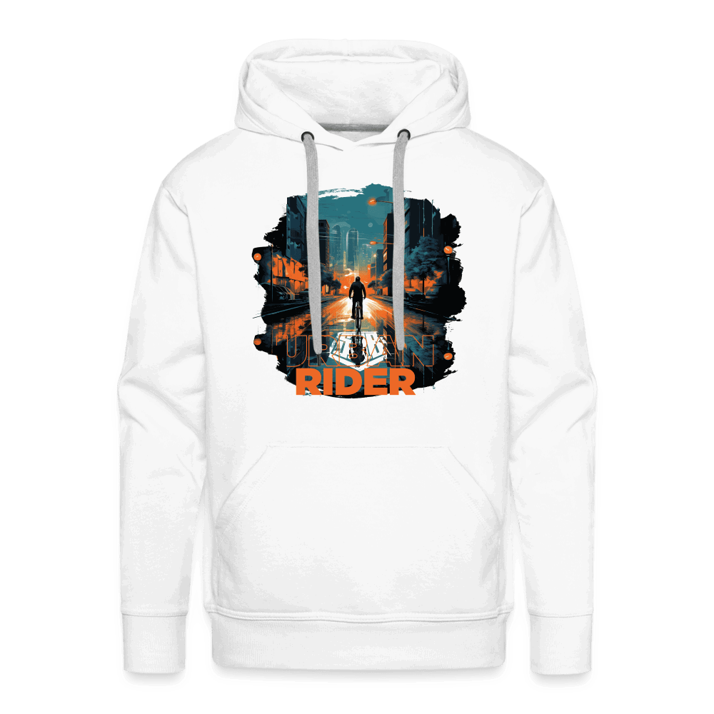 SPOD Männer Premium Hoodie weiß / S Urban Rider - Men’s Premium Hoodie E-Bike-Community